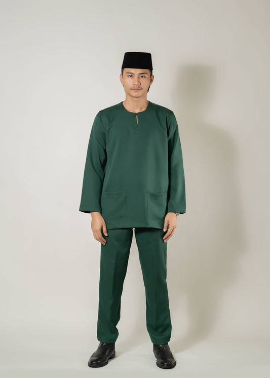 Baju Melayu Teluk Belanga Emerald Green Clearance Sale