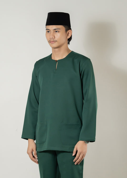 Baju Melayu Teluk Belanga Emerald Green Clearance Sale