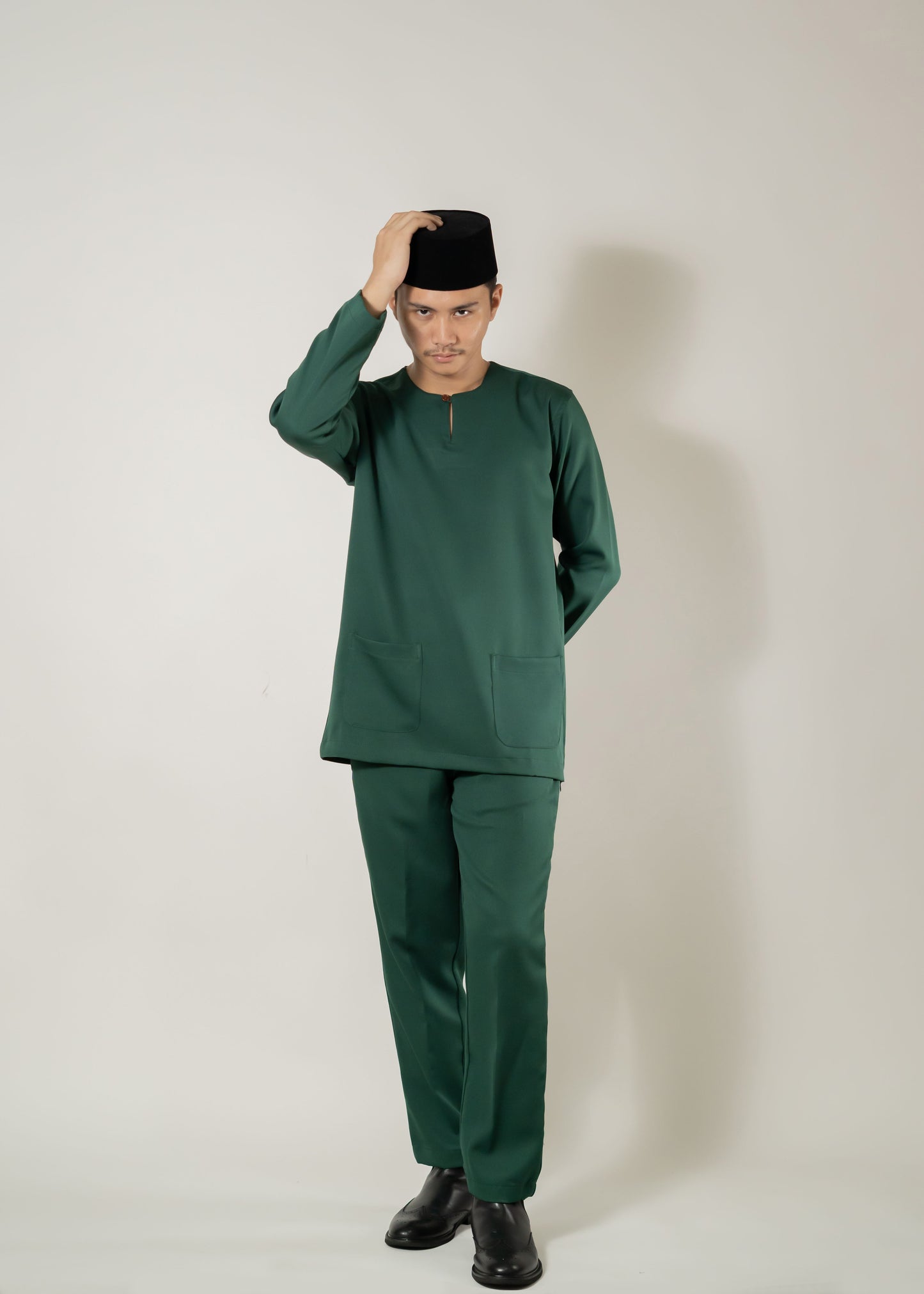 Baju Melayu Teluk Belanga Emerald Green Clearance Sale