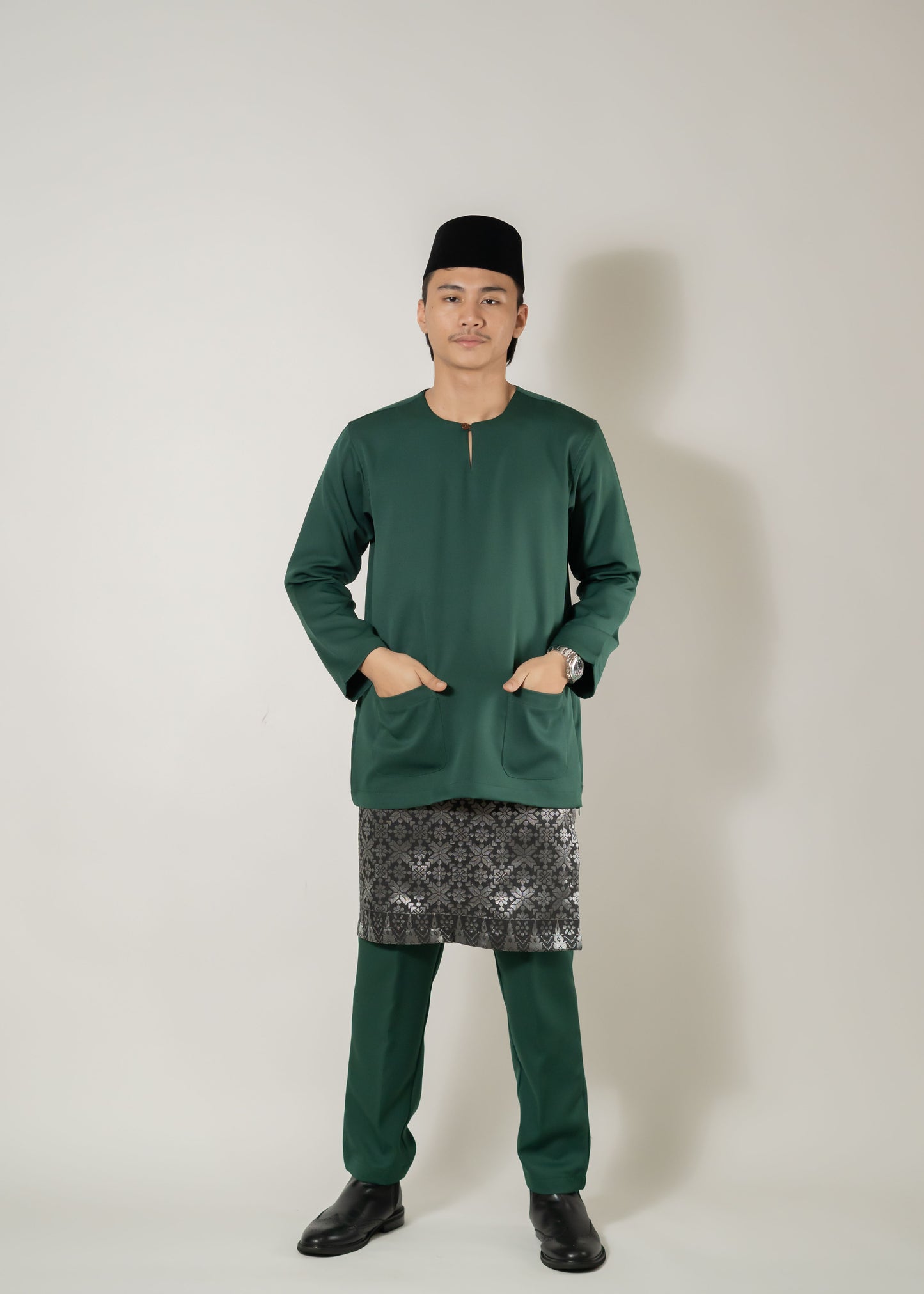 Baju Melayu Teluk Belanga Emerald Green Clearance Sale