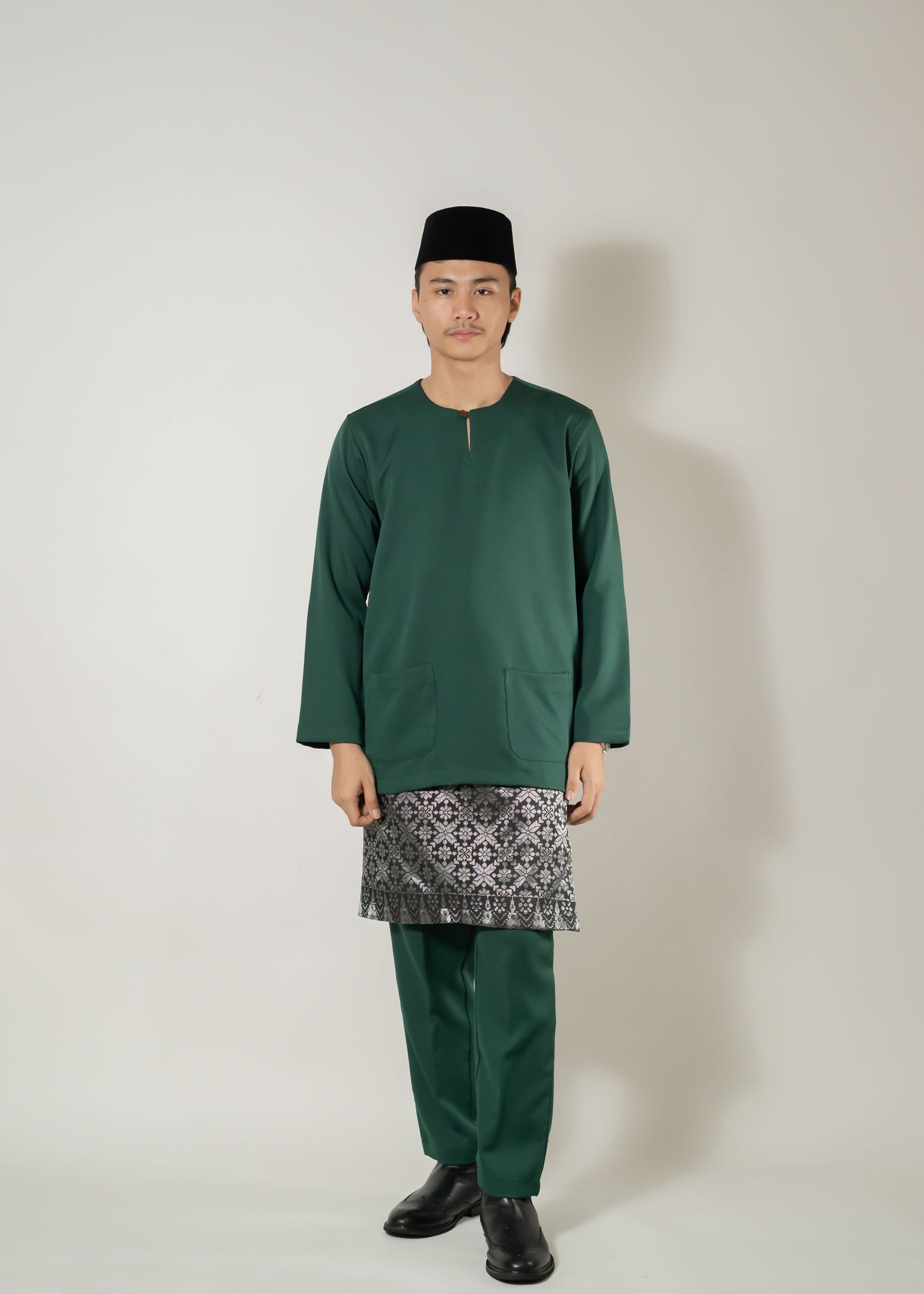 Baju Melayu Teluk Belanga Emerald Green Clearance Sale