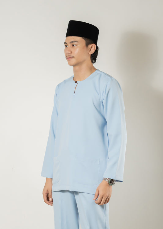 Baju Melayu Teluk Belanga Baby Blue Clearance Sale