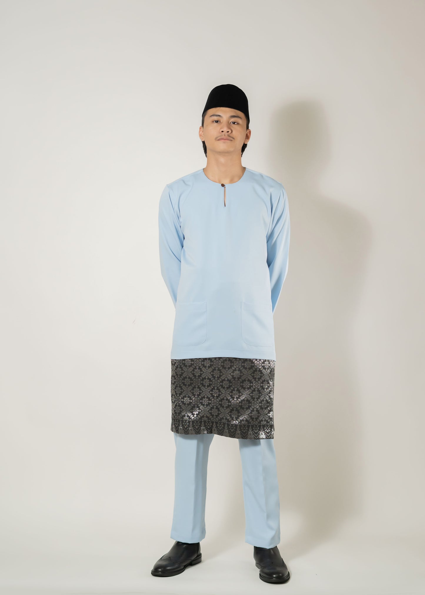 Baju Melayu Teluk Belanga Baby Blue Clearance Sale