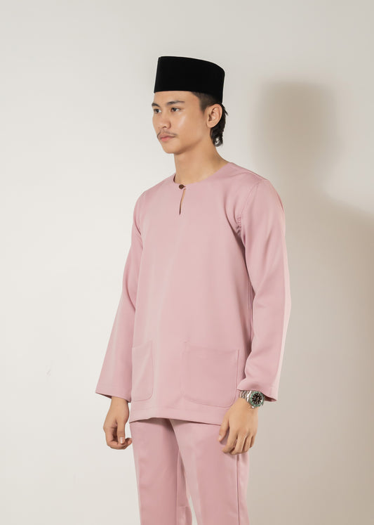 Baju Melayu Teluk Belanga Dusty Pink Clearance Sale