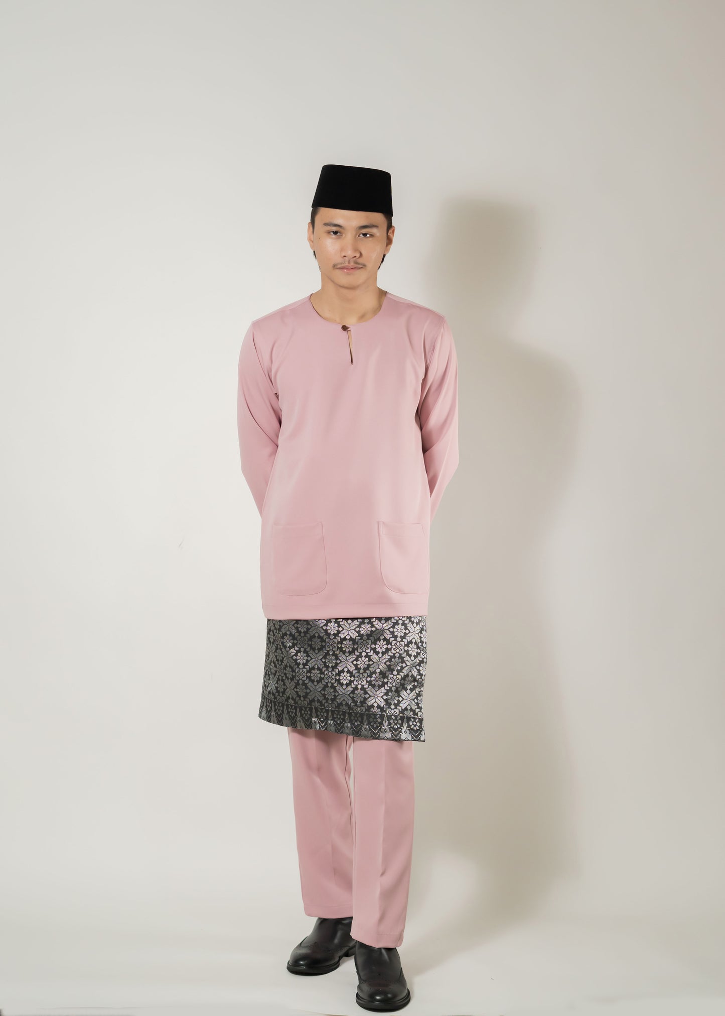 Baju Melayu Teluk Belanga Dusty Pink Clearance Sale