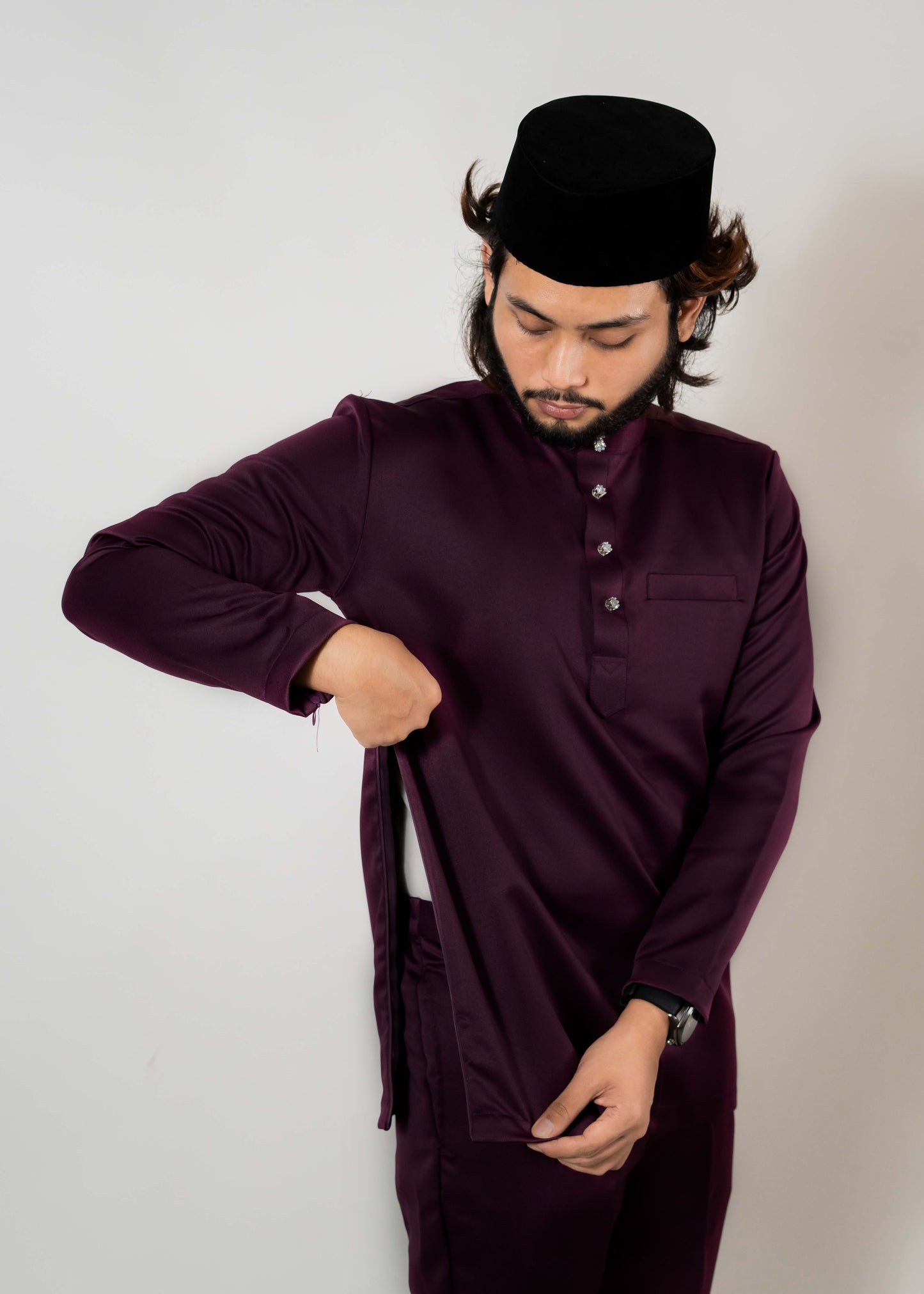 Baju Melayu Duchess Violet Clearance Sale
