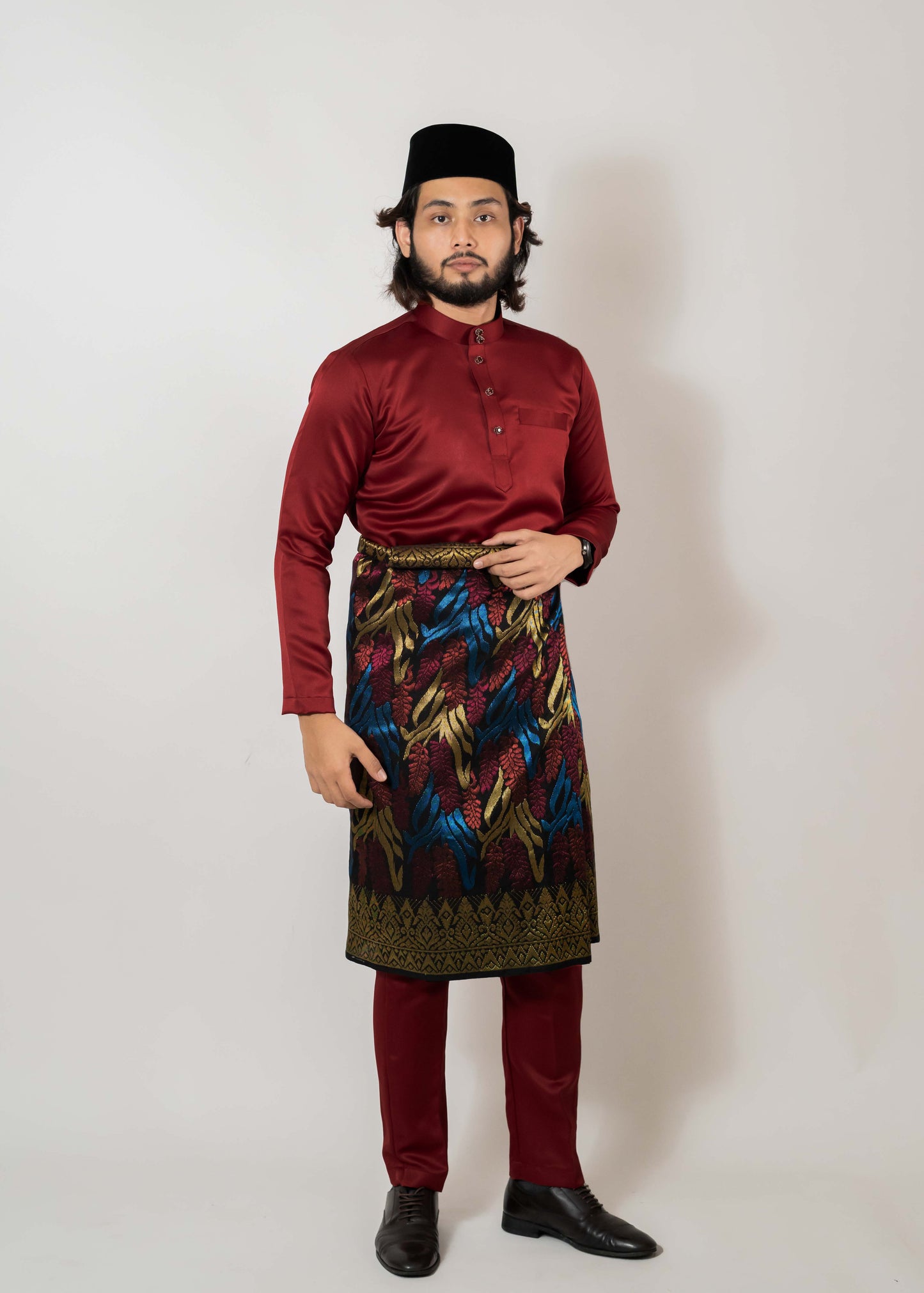 Baju Melayu Duchess Maroon Clearance Sale