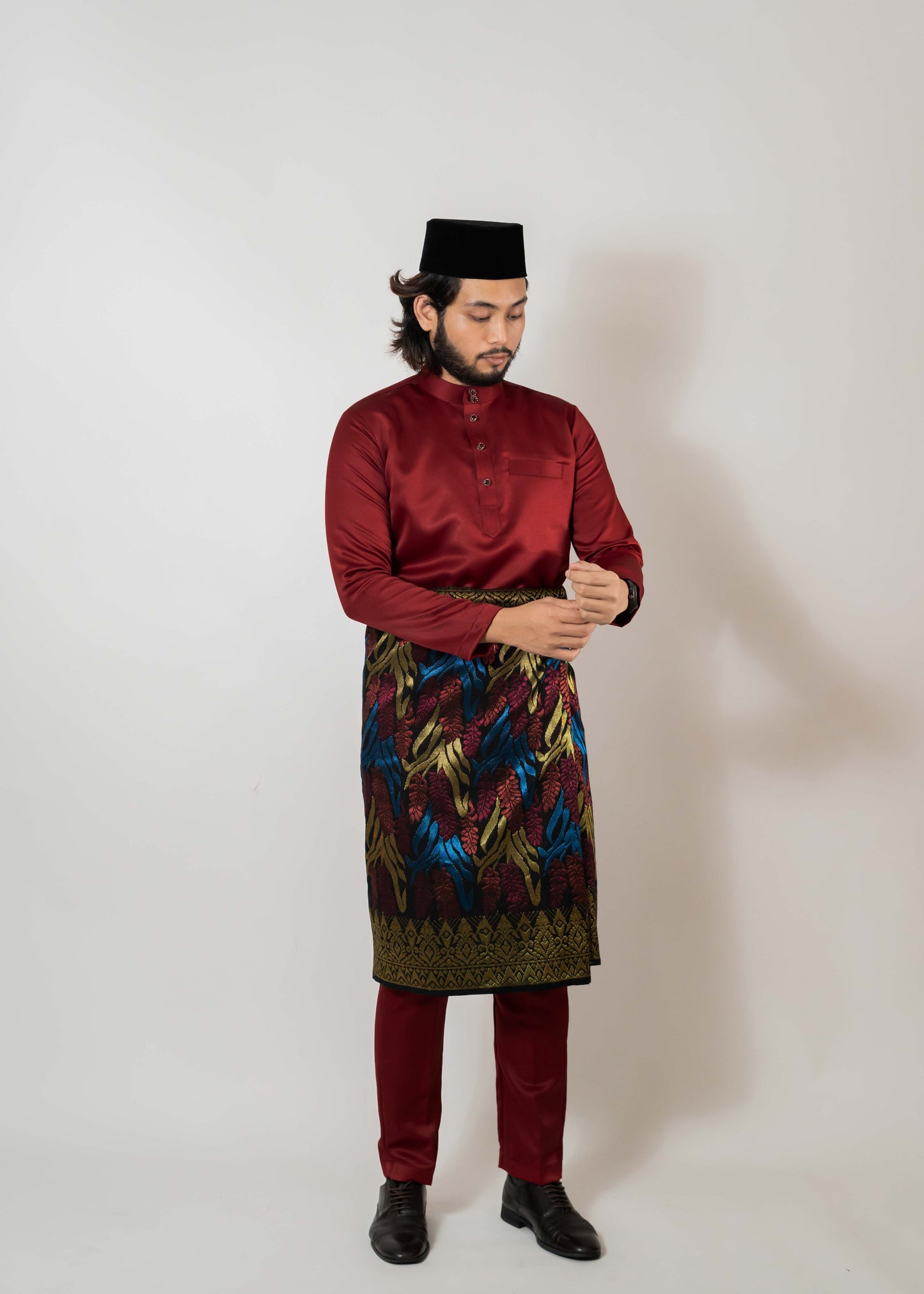 Baju Melayu Duchess Maroon Clearance Sale