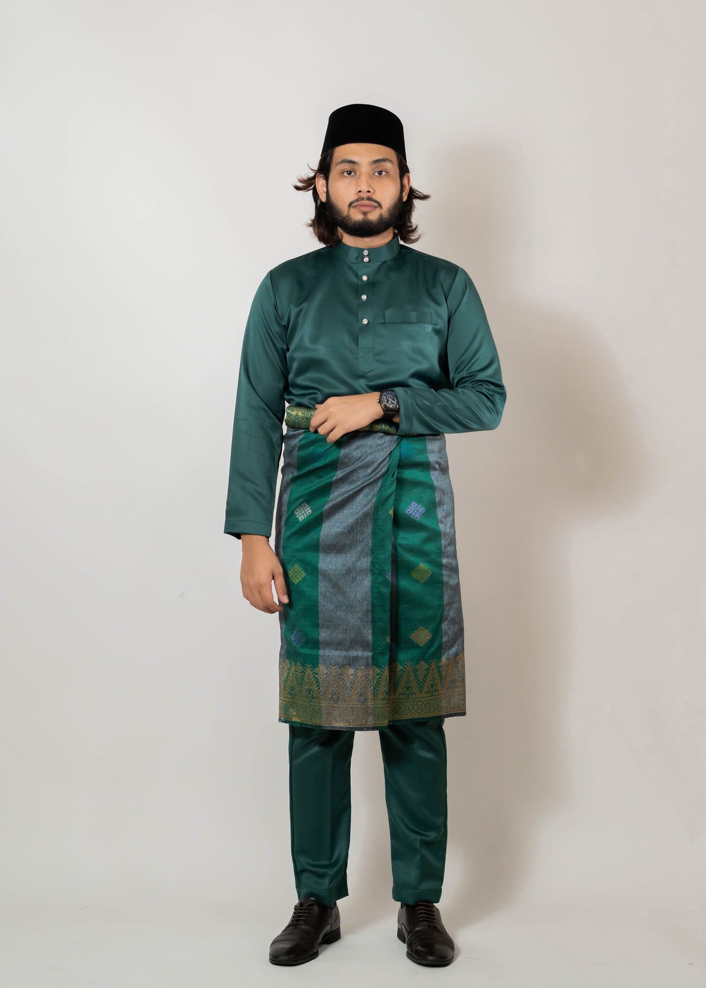 Baju Melayu Duchess Emerald Green Clearance Sale