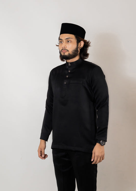 Baju Melayu Duchess Black Clearance Sale