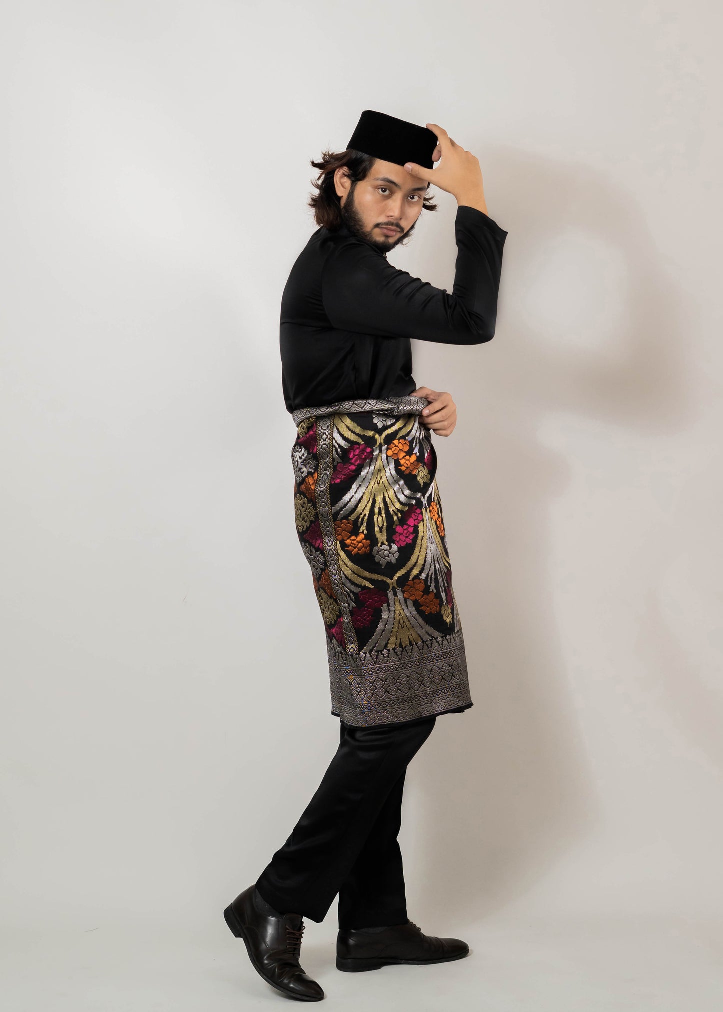 Baju Melayu Duchess Black Clearance Sale