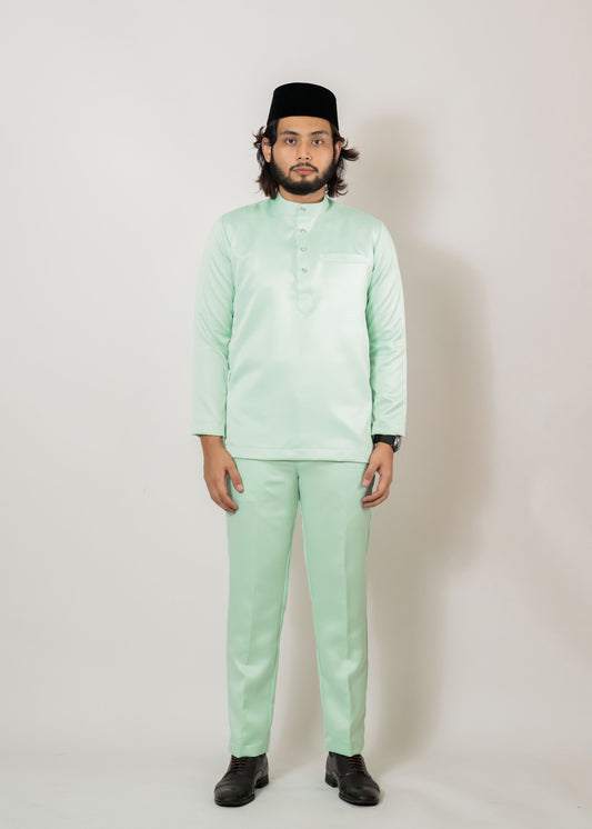 Baju Melayu Duchess Mint Green Clearance Sale