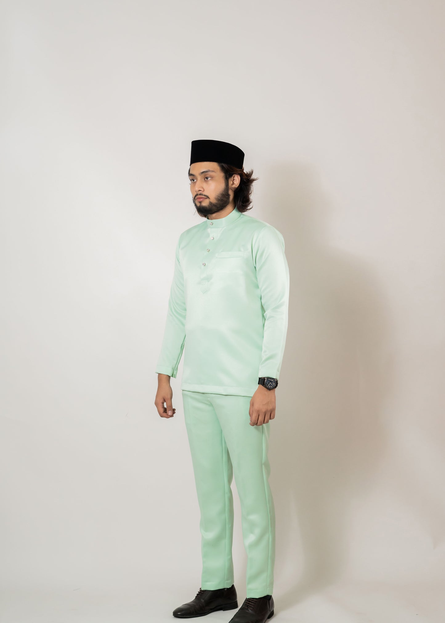 Baju Melayu Duchess Mint Green Clearance Sale