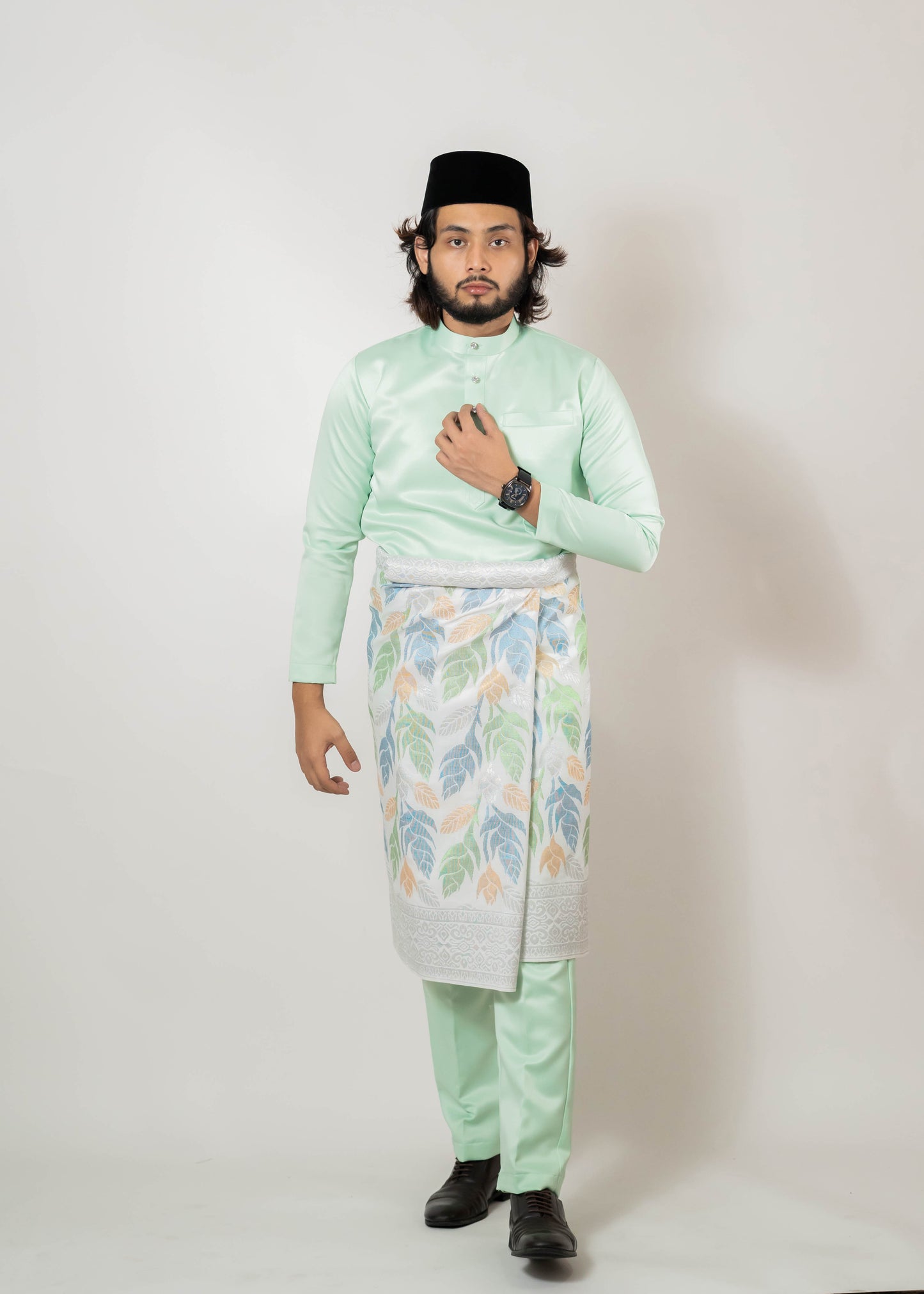 Baju Melayu Duchess Mint Green Clearance Sale