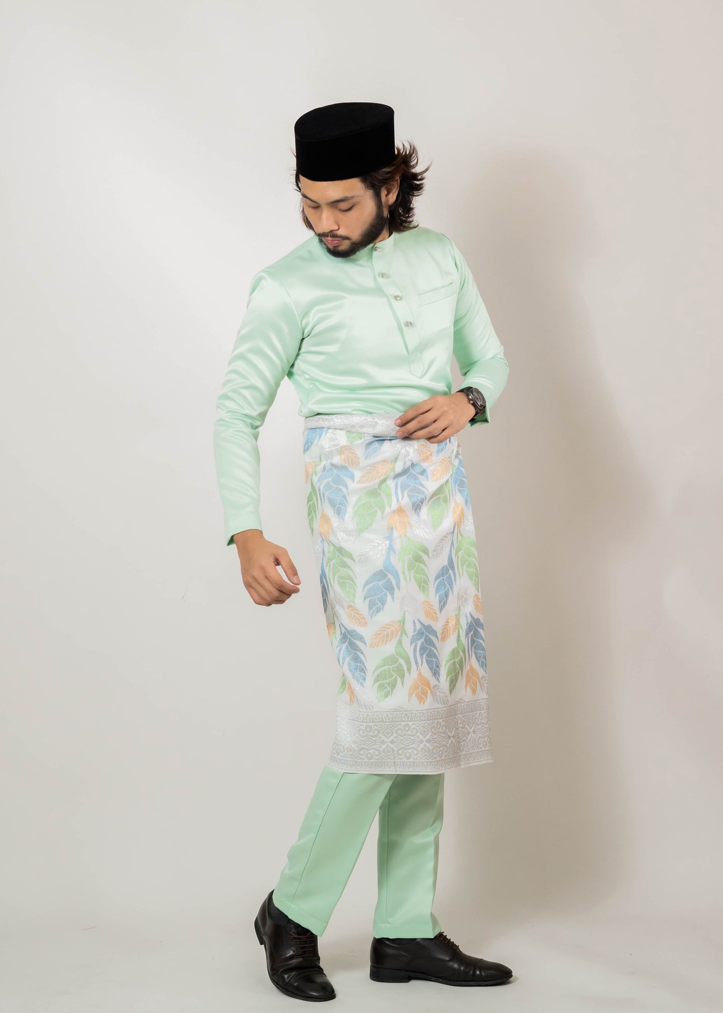 Baju Melayu Duchess Mint Green Clearance Sale