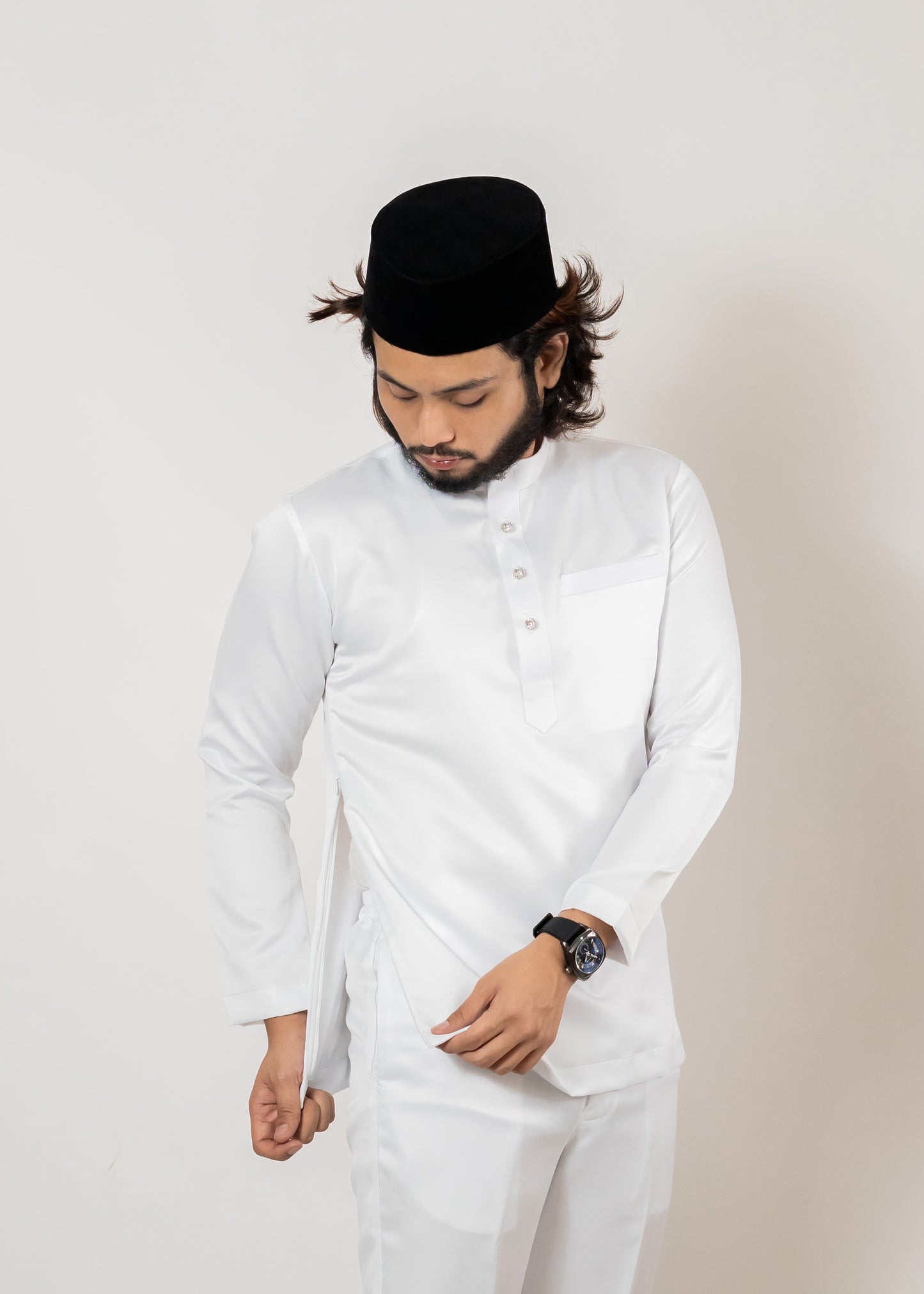 Baju Melayu Off-White Nikah
