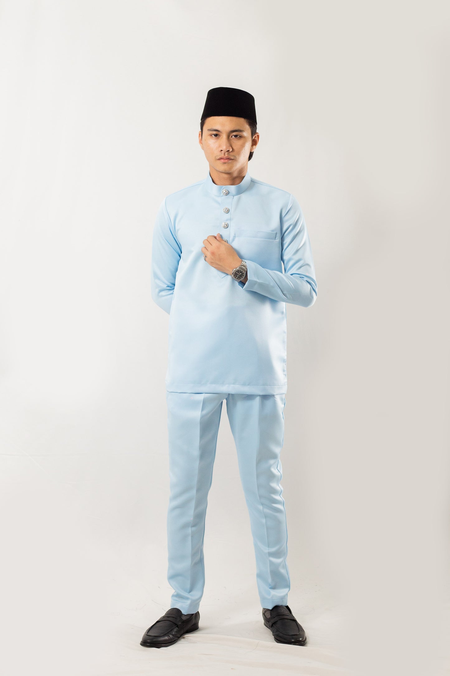 Baju Melayu Baby Blue Clearance Sale