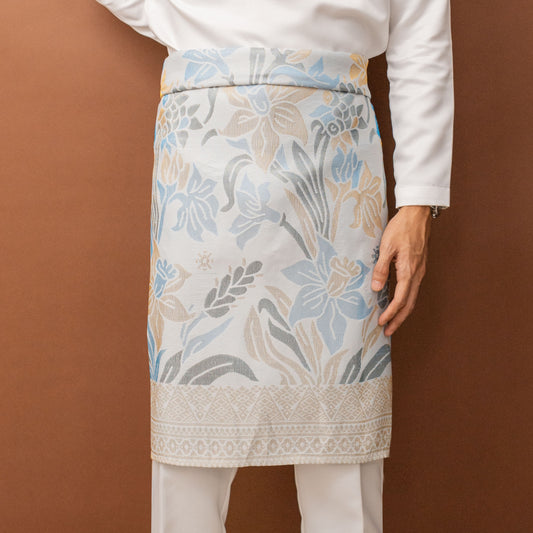 Luxe 407 Off-White / Gold Baby Blue