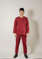 Baju Melayu Teluk Belanga Maroon Clearance Sale