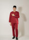 Baju Melayu Teluk Belanga Maroon Clearance Sale