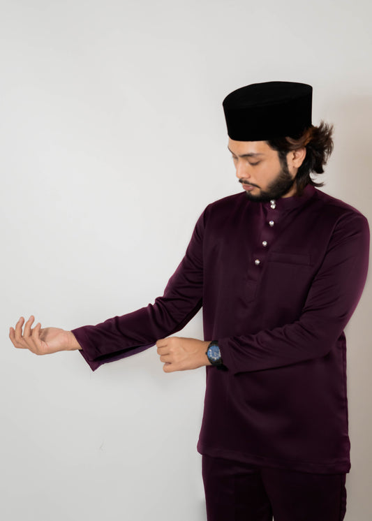 Baju Melayu Duchess Violet Clearance Sale