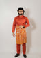 Baju Melayu Duchess Orange Brick Clearance Sale