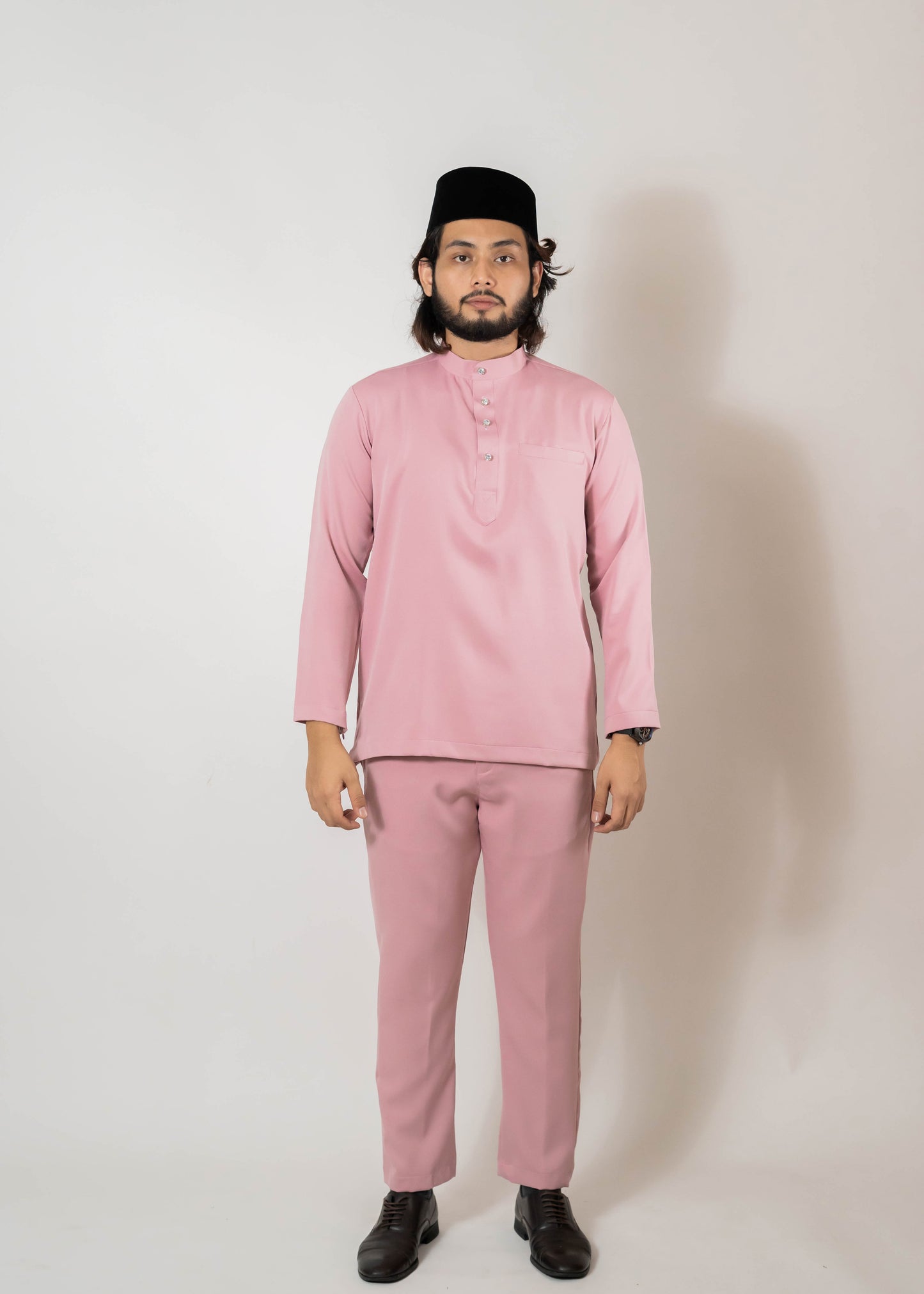 Baju Melayu Duchess Dusty Pink Clearance Sale