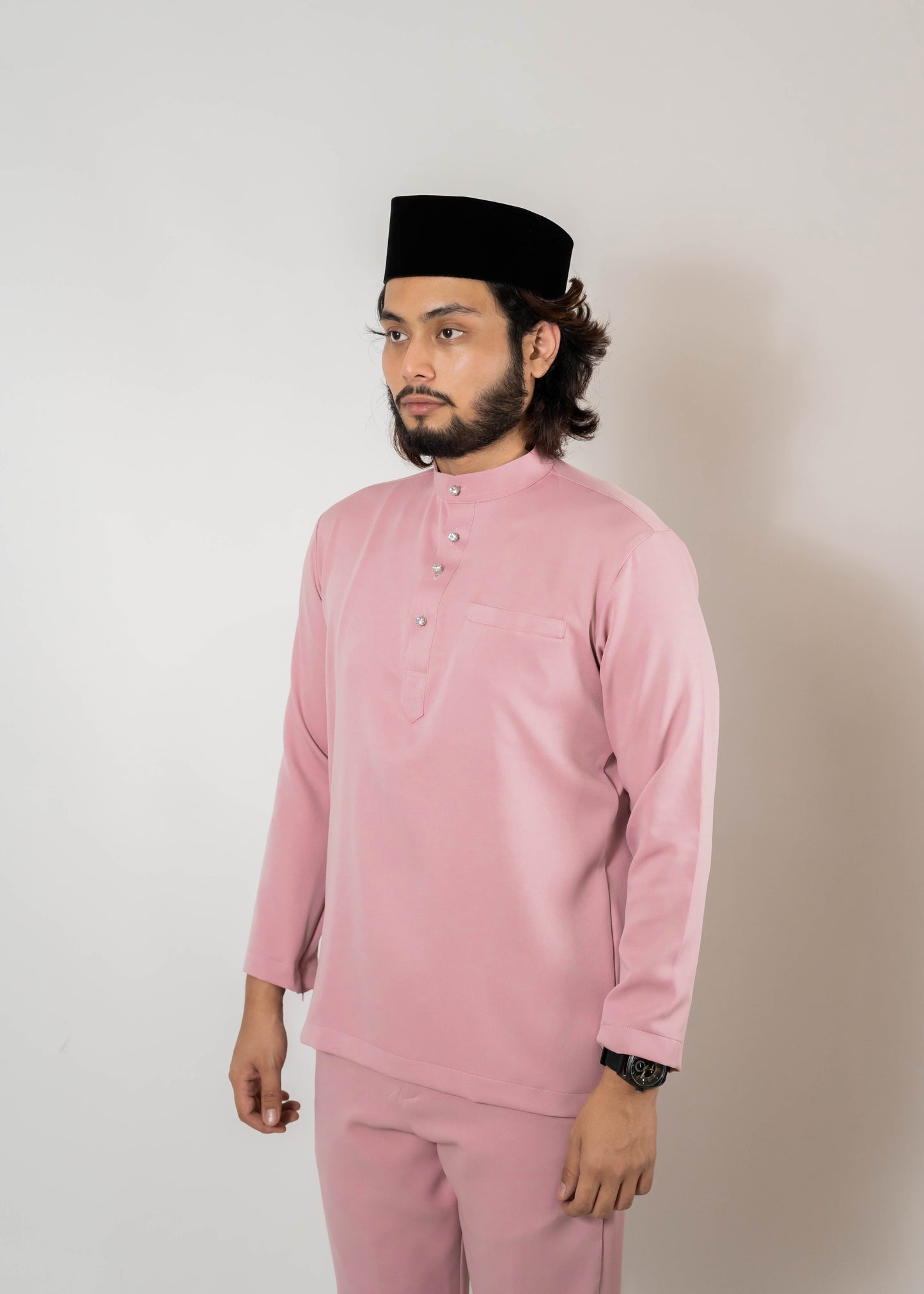 Baju Melayu Duchess Dusty Pink Clearance Sale