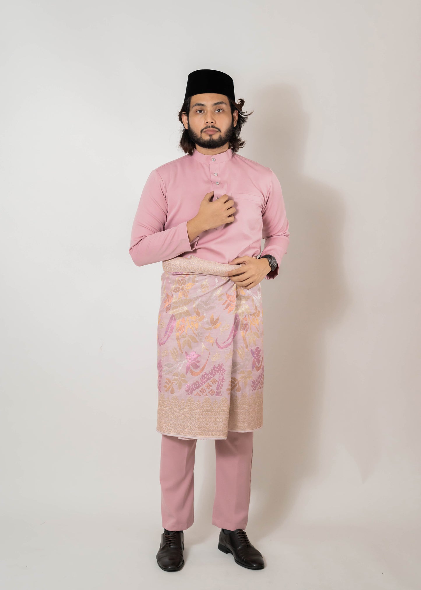 Baju Melayu Duchess Dusty Pink Clearance Sale