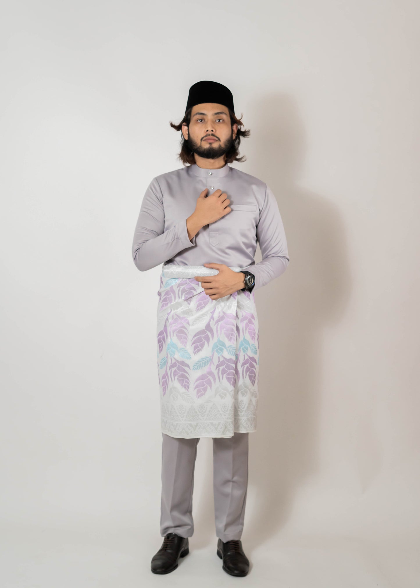 Baju Melayu Duchess Grey Clearance Sale