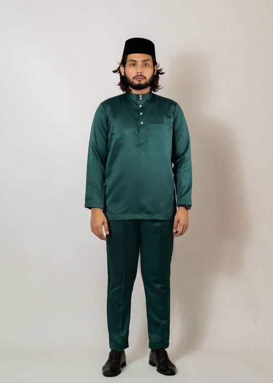 Baju Melayu Duchess Emerald Green Clearance Sale