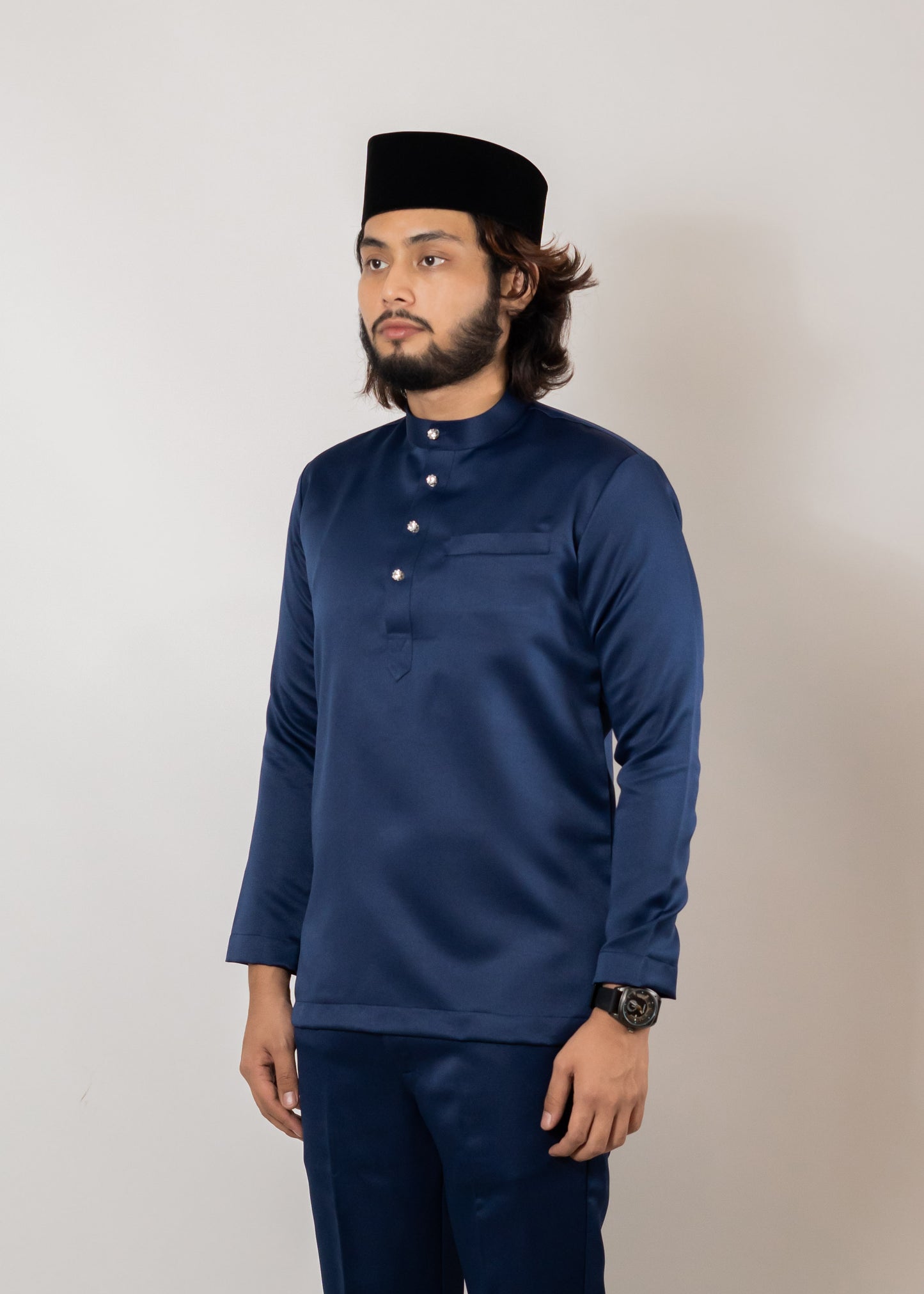 Baju Melayu Dark Blue Clearance Sale