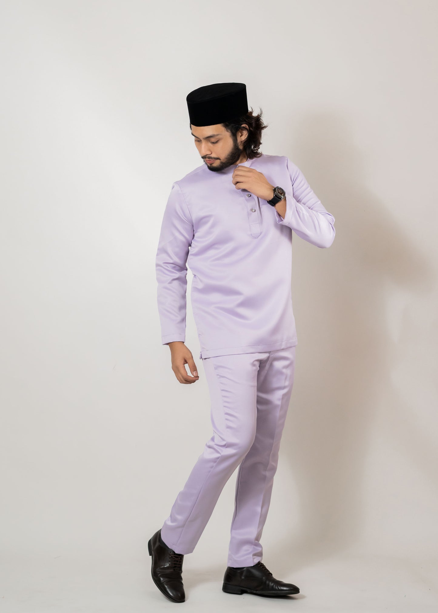 Baju Melayu Lilac Clearance Sale