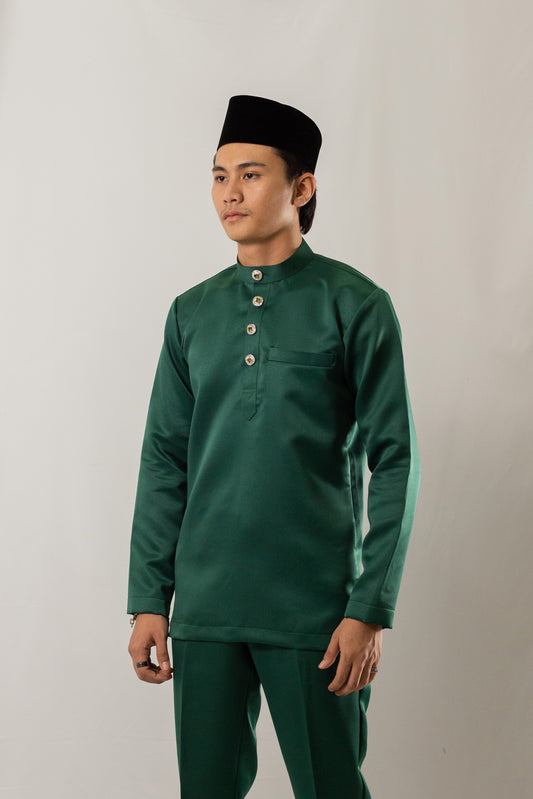 Baju Melayu Emerald Green Zafer