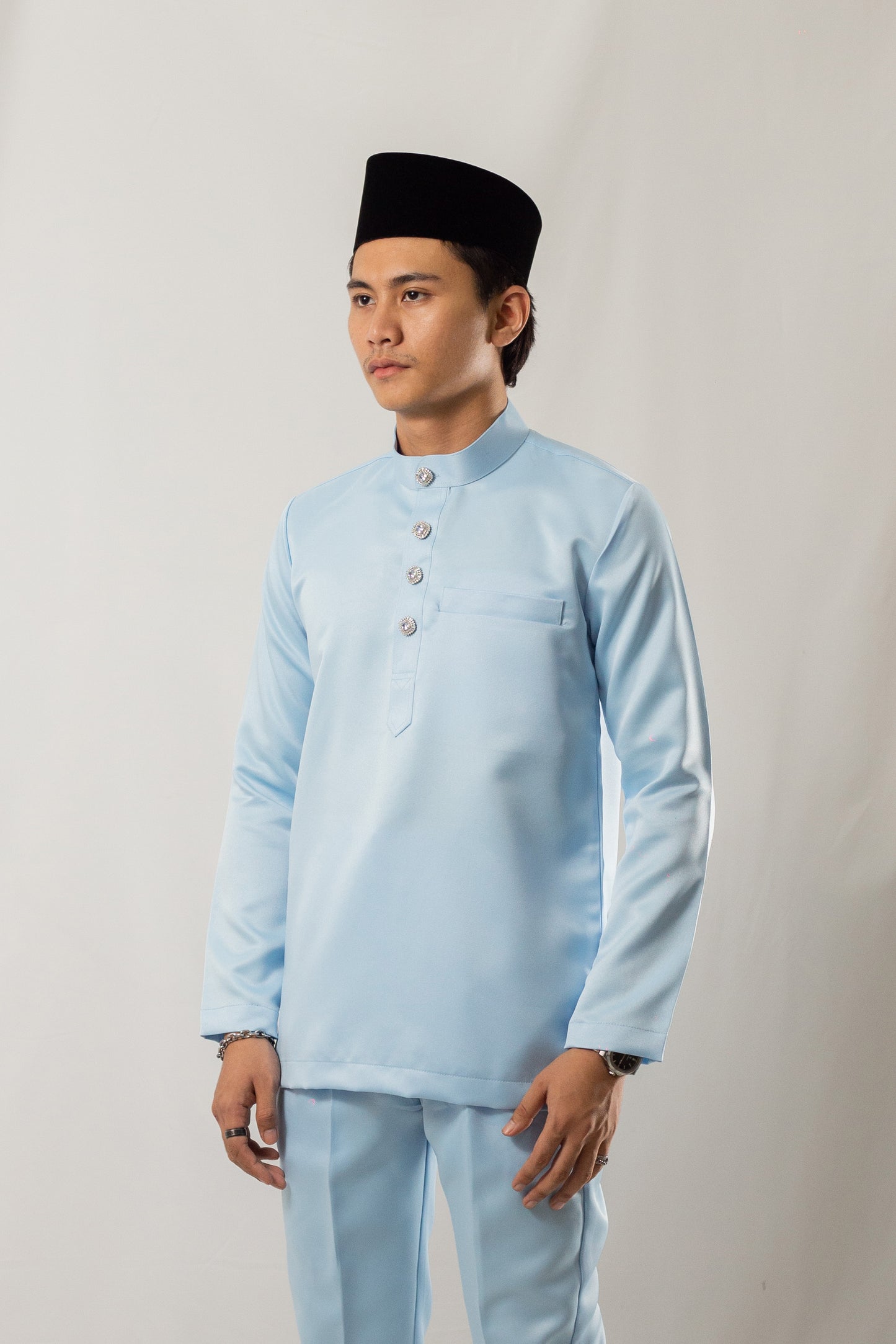 Baju Melayu Baby Blue