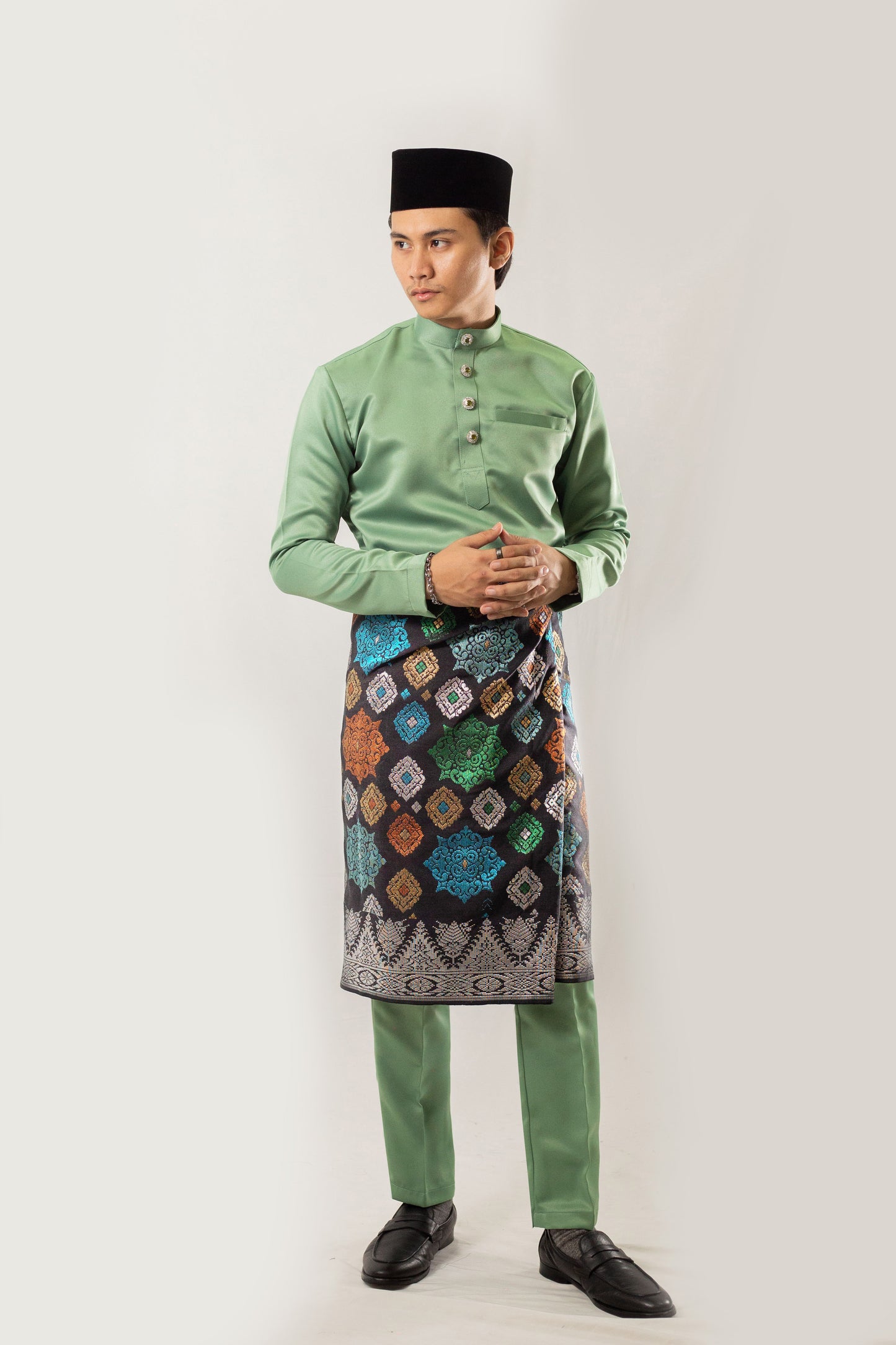 Baju Melayu Moss Green Zafer