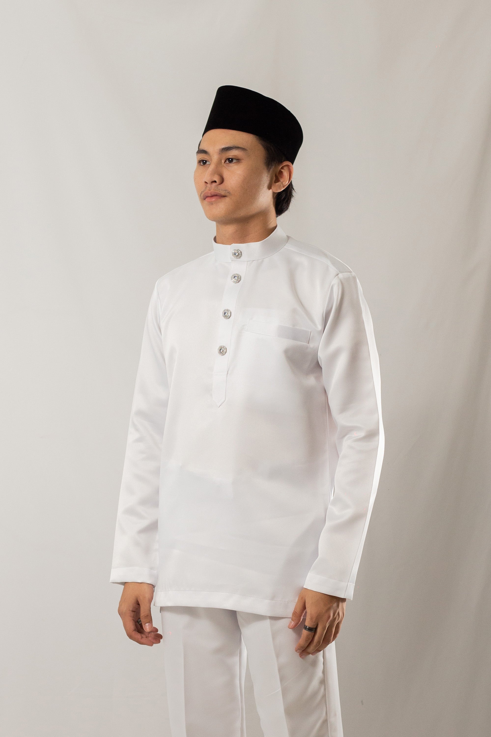 Baju Melayu Pure White Clearance Clearance Sale – SampinKL