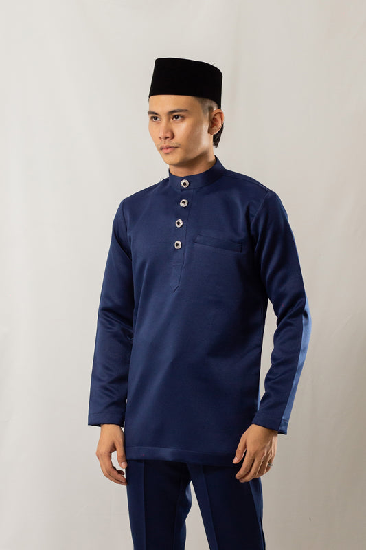 Baju Melayu Dark Blue