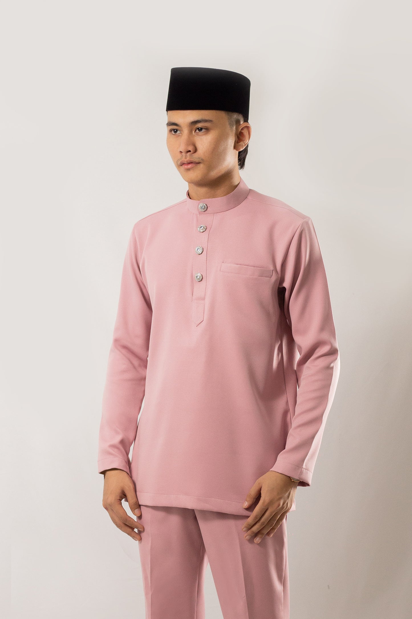 Baju Melayu Dusty Pink