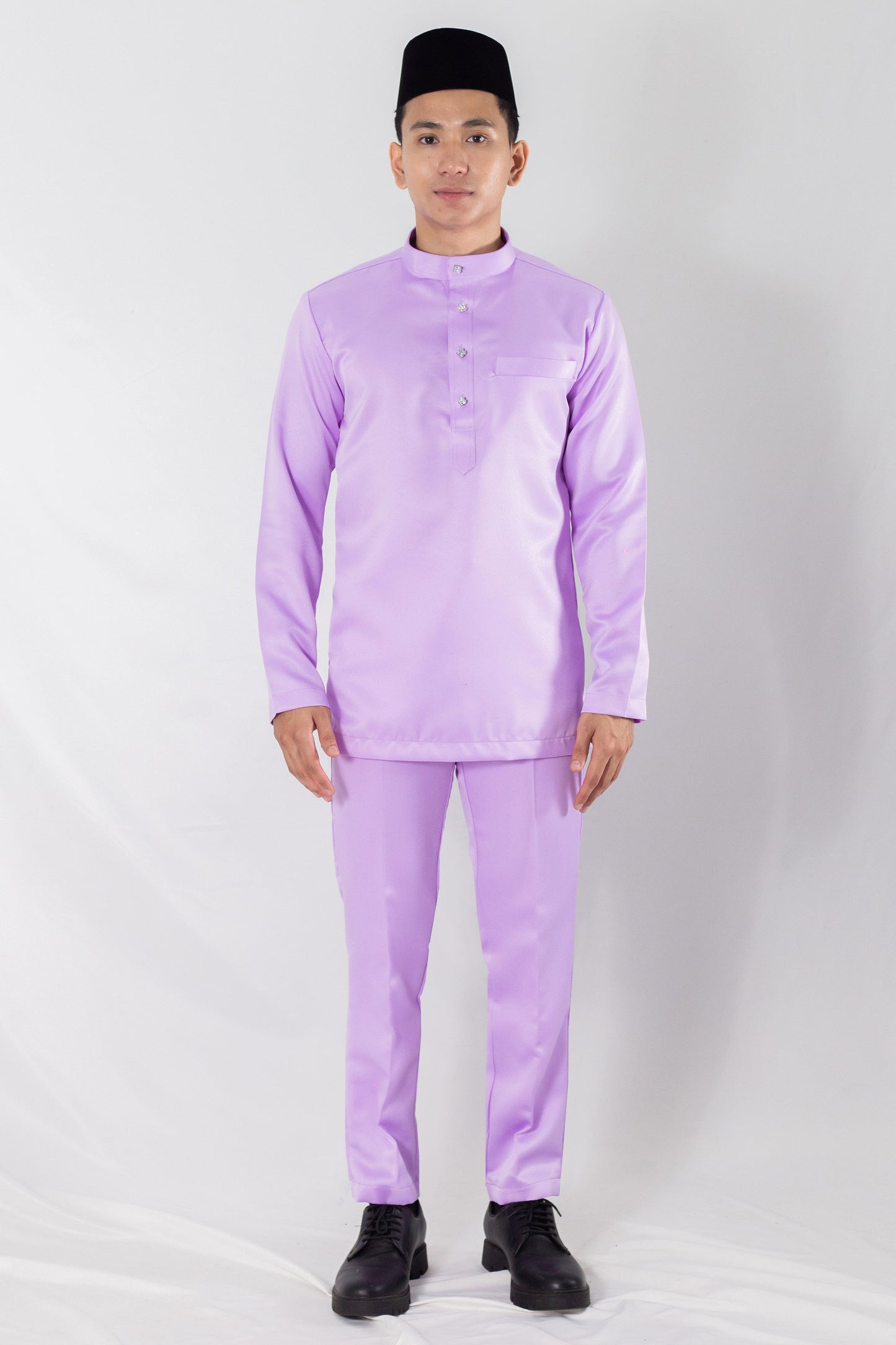 Baju Melayu Soft Purple