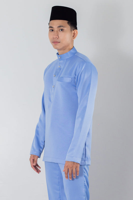 Baju Melayu Steel Blue Defect
